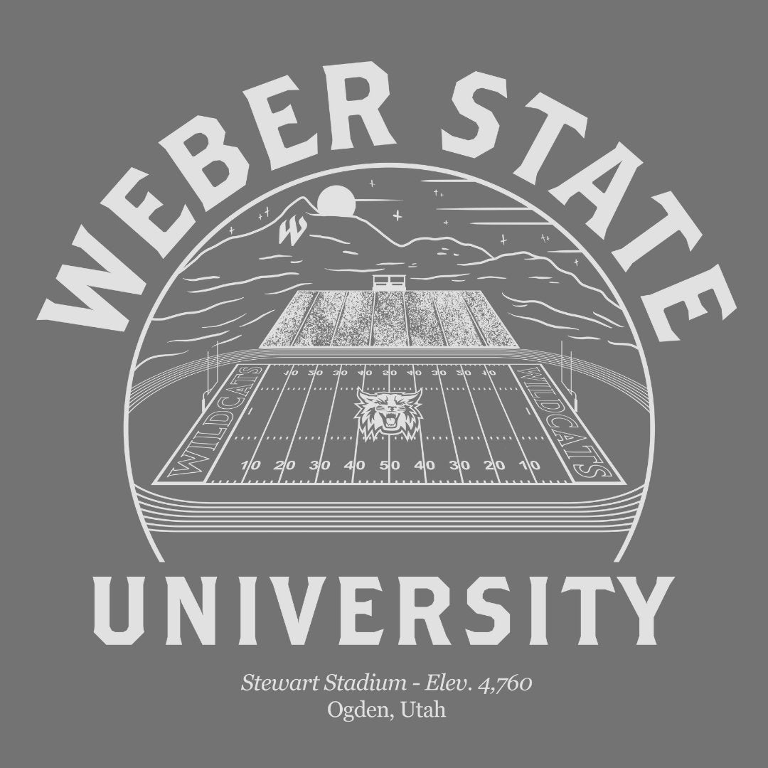 Weber State Stewart Stadium Long Sleeve Tee - Weber State - Walk - On Apparel