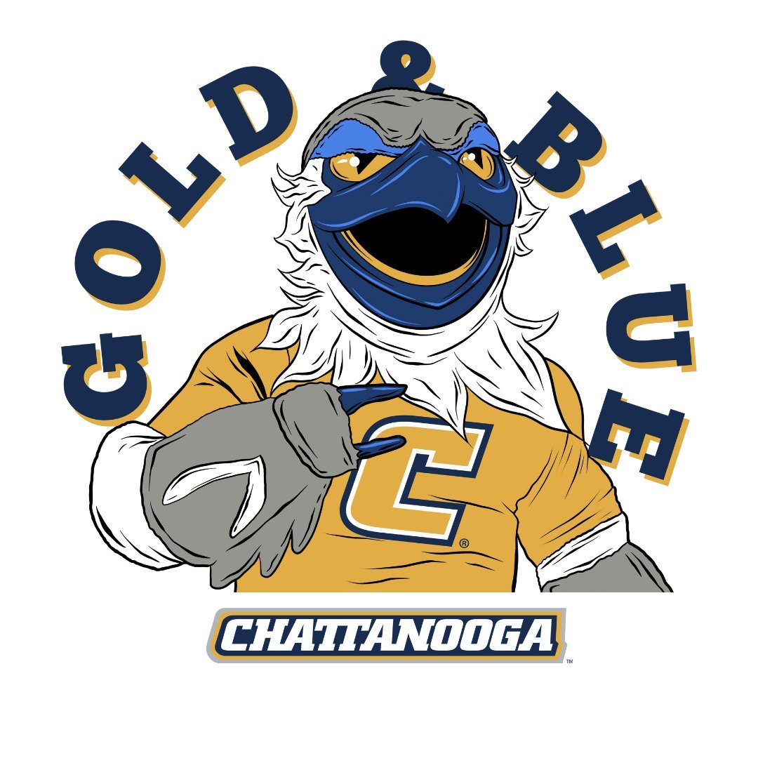 Chattanooga Scrappy Gold + Blue Long Sleeve Tee - Chattanooga - Walk-On Apparel