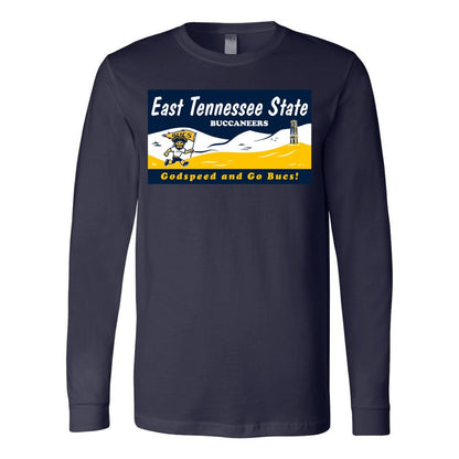 ETSU Running Bucky Dew Long Sleeve Tee - East Tennessee State University - Walk-On Apparel