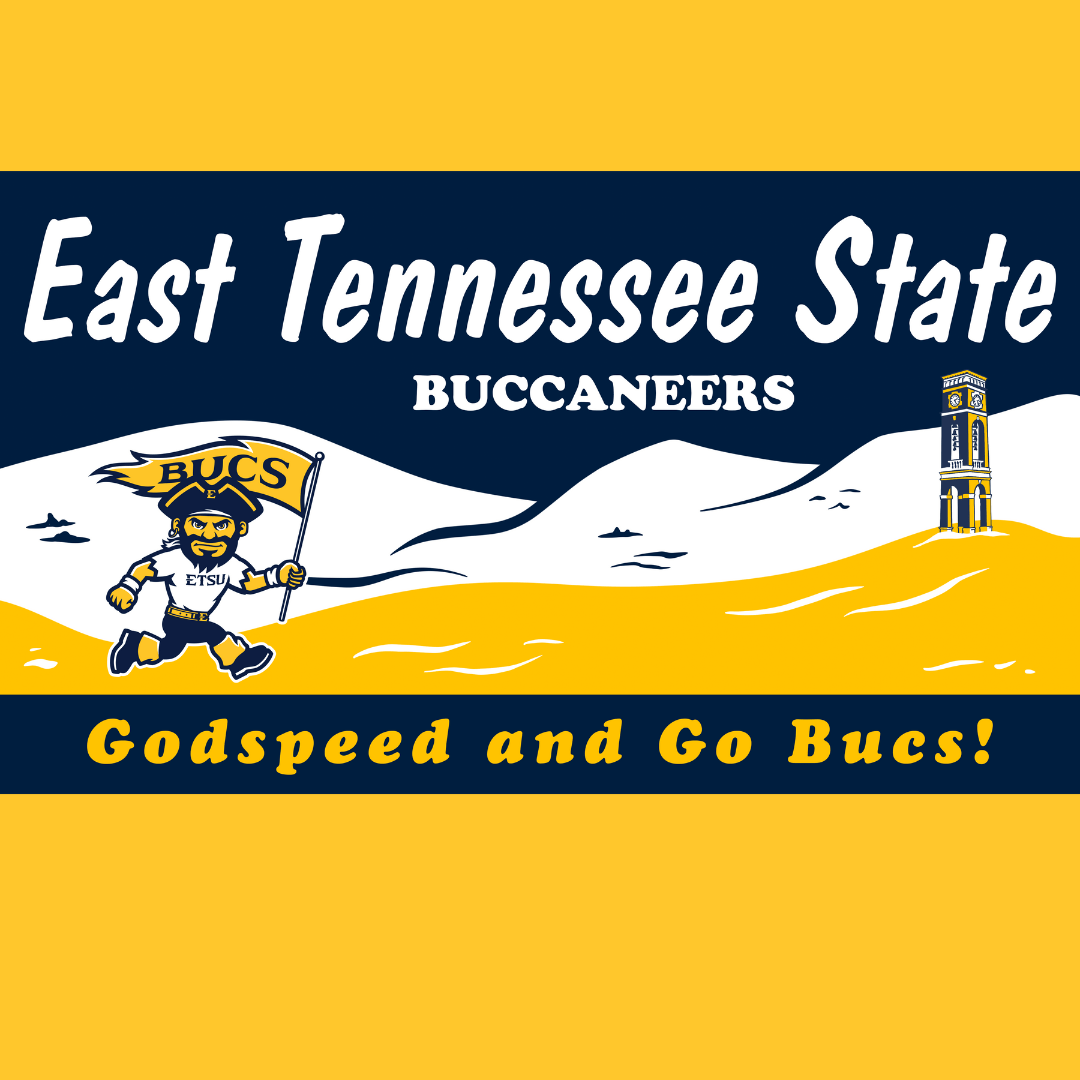 ETSU Running Bucky Dew Long Sleeve Tee - East Tennessee State University - Walk-On Apparel