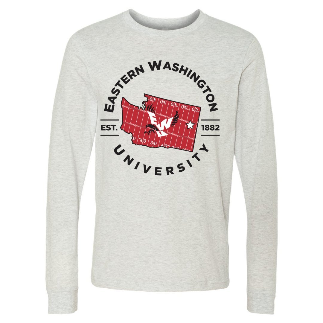 EWU Red Turf Washington Long Sleeve Tee - Eastern Washington University - Walk-On Apparel