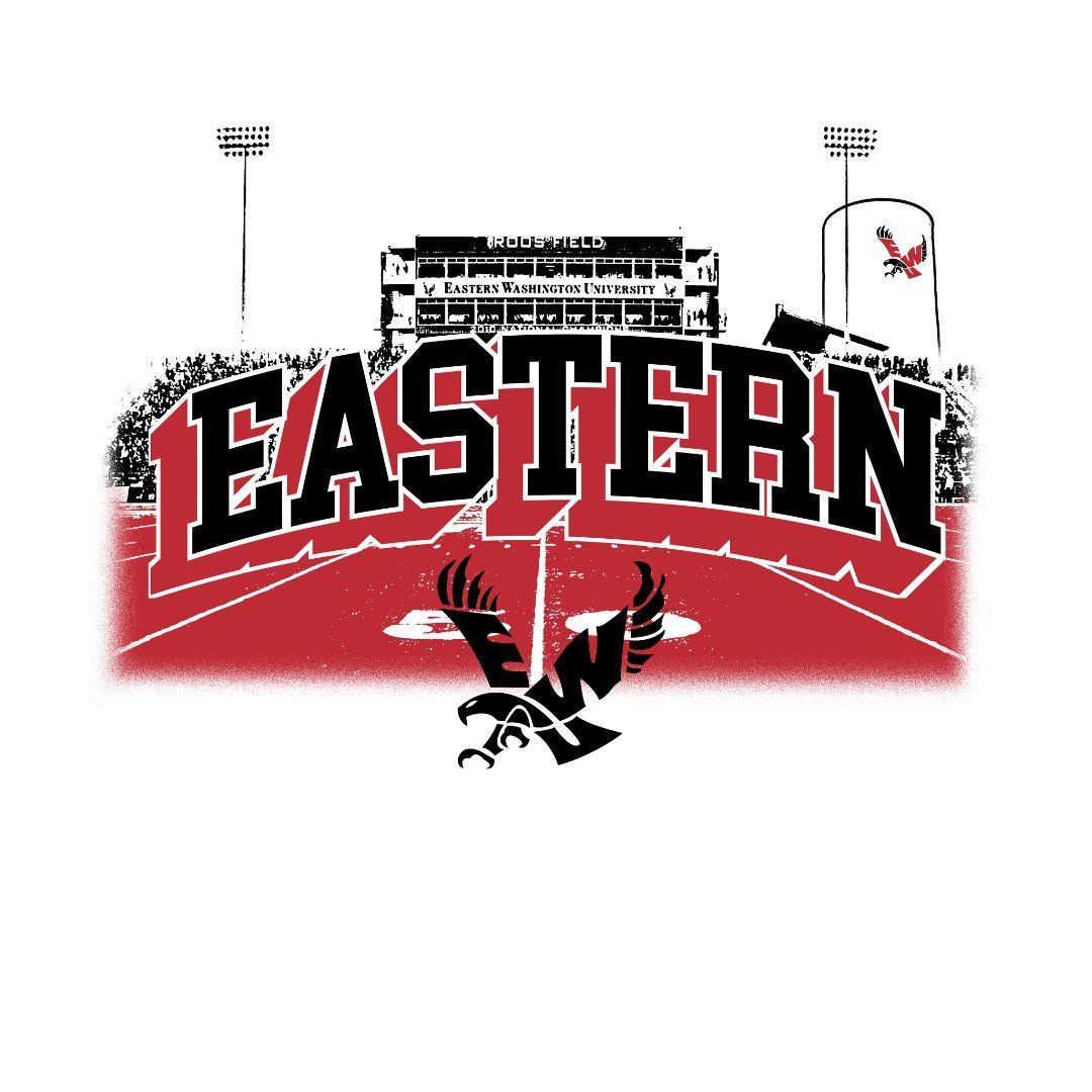 EWU Roos Field Block Long Sleeve Tee - Eastern Washington University - Walk-On Apparel