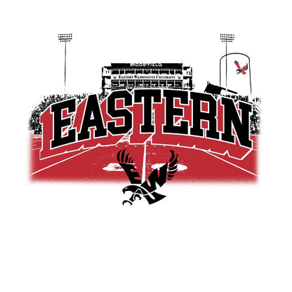 EWU Roos Field Block Long Sleeve Tee - Eastern Washington University - Walk-On Apparel