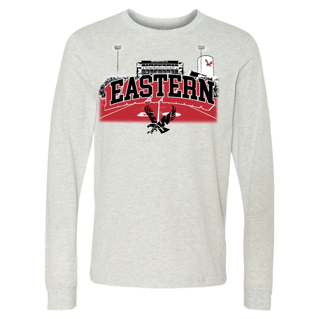 EWU Roos Field Block Long Sleeve Tee - Eastern Washington University - Walk-On Apparel