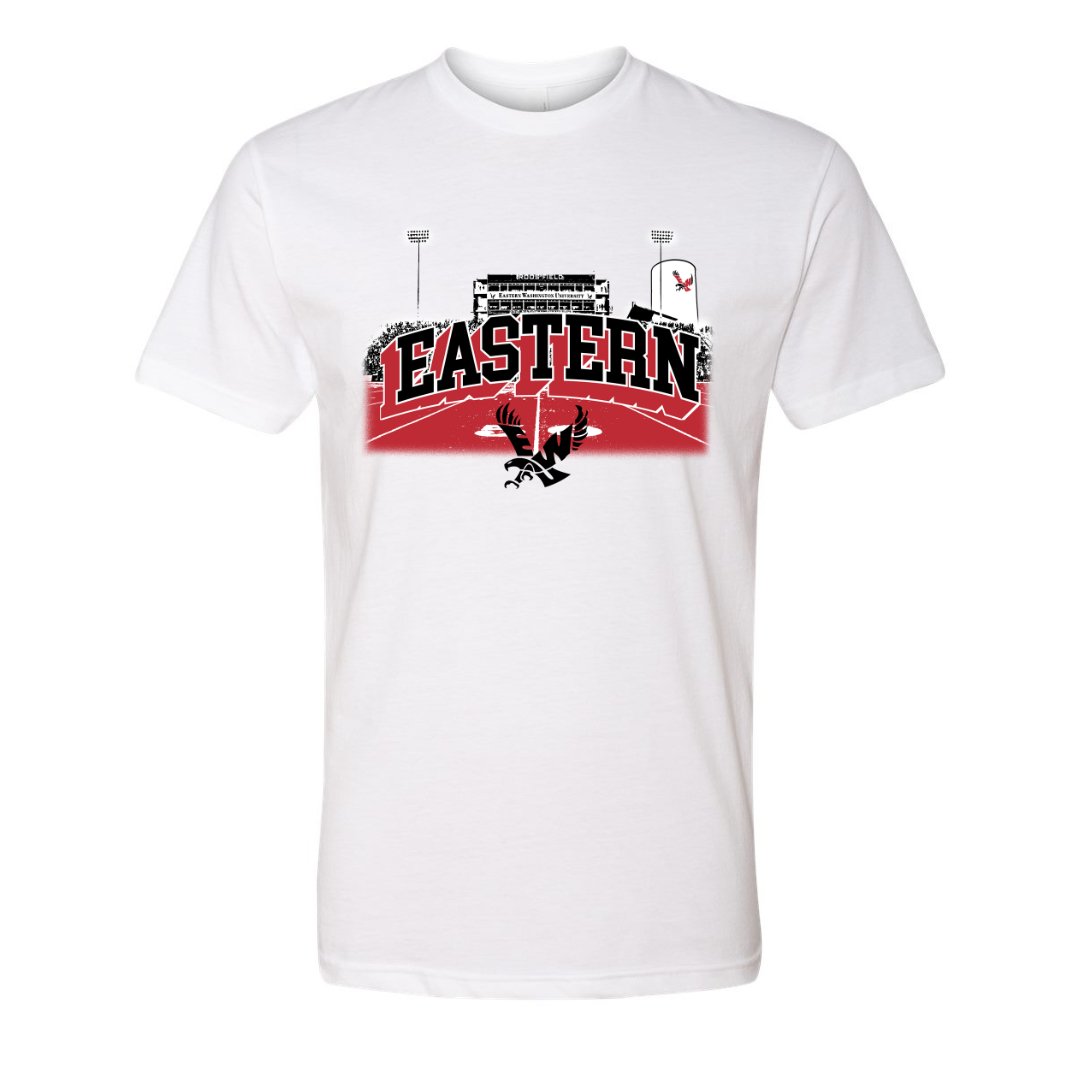 EWU Roos Field Block Tee - Eastern Washington University - Walk-On Apparel