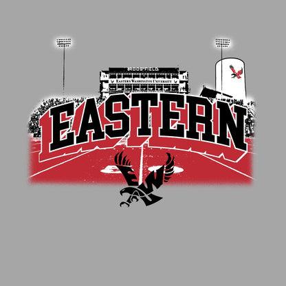 EWU Roos Field Block Tee - Eastern Washington University - Walk-On Apparel