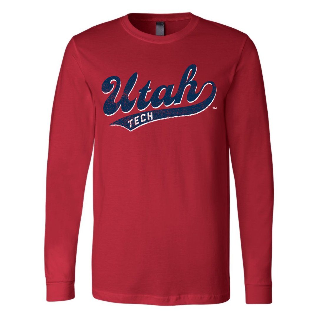 Utah Tech Script Long Sleeve Tee - Utah Tech University - Walk-On Apparel