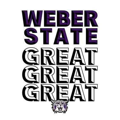 Weber State Great, Great, Great Long Sleeve Tee - Weber State - Walk-On Apparel