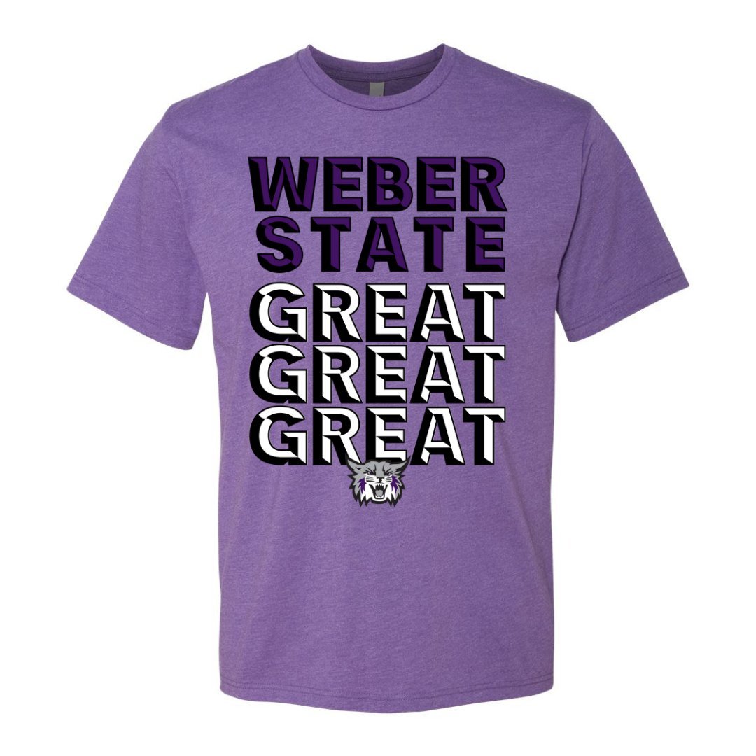 Weber State Great, Great, Great Tee - Weber State - Walk-On Apparel